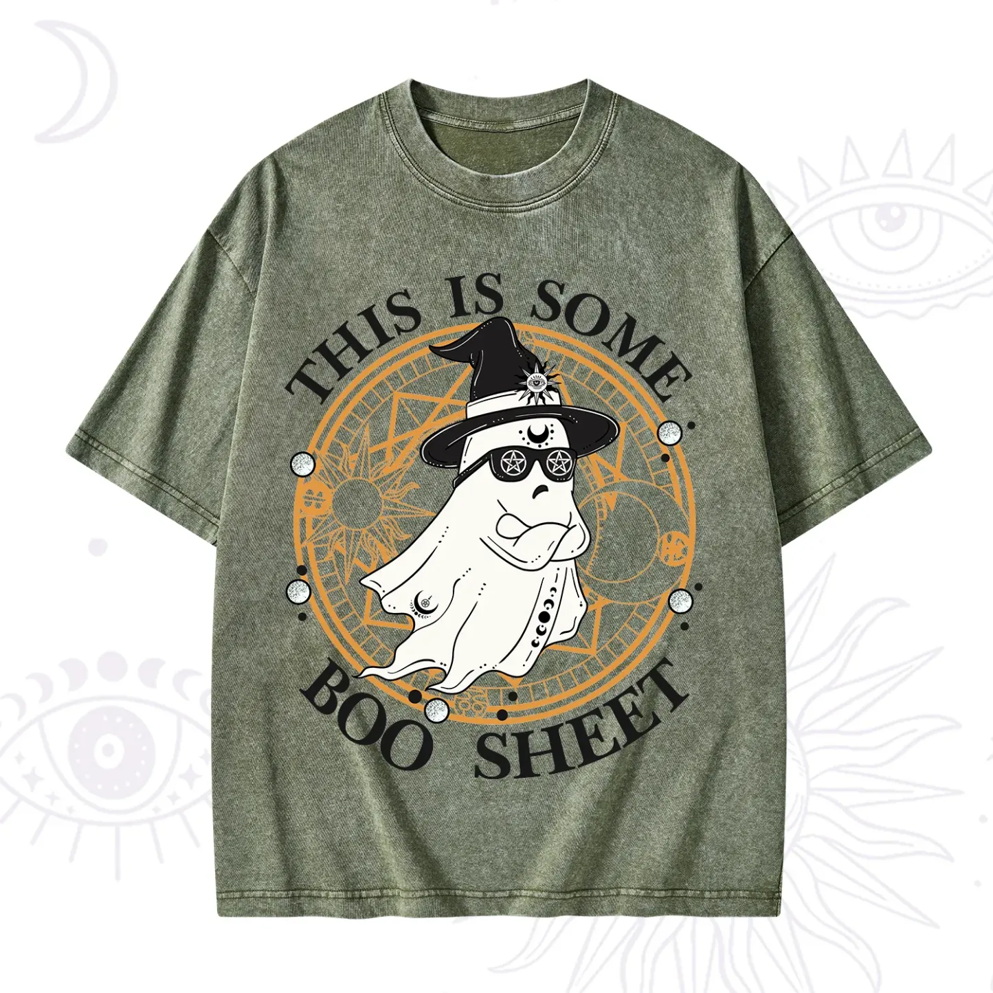 This Is Some Boo Sheet Halloween Washed T-Shirt