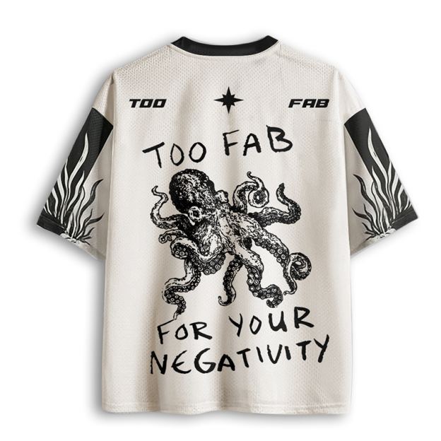 Baddiecat Too Fab For Your Negativity  Mesh Jersey
