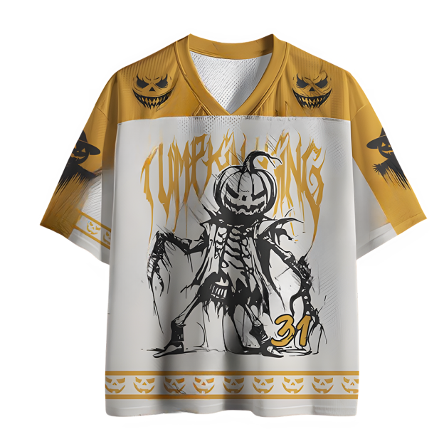 Pumpkin Man Horror Mesh Jersey