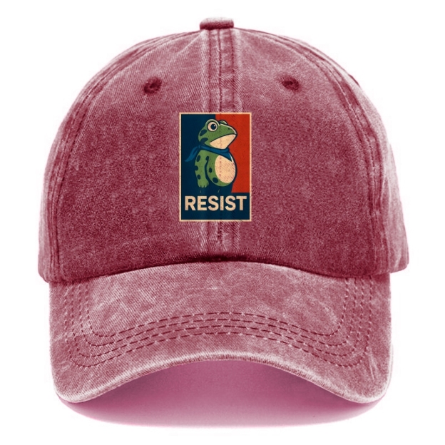 Portland Frog Art Printed Cap