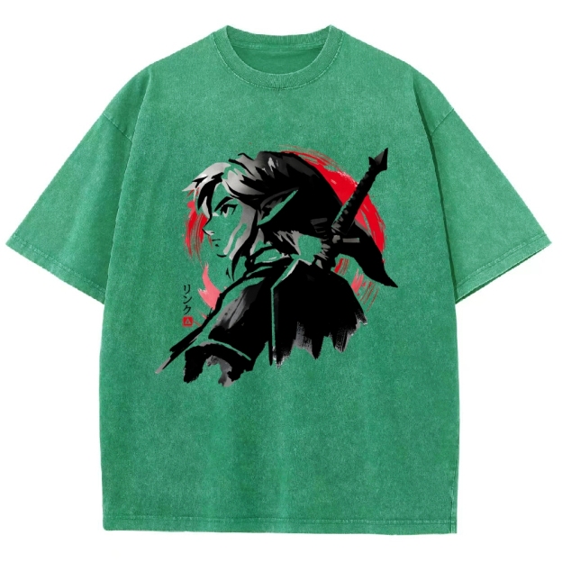 Sumi-E Swordsman Vintage Washed T-shirt