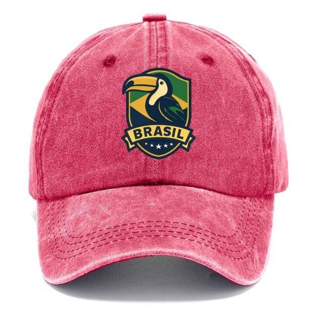 Brazilian Toucan Heritage Logo Washed Cap