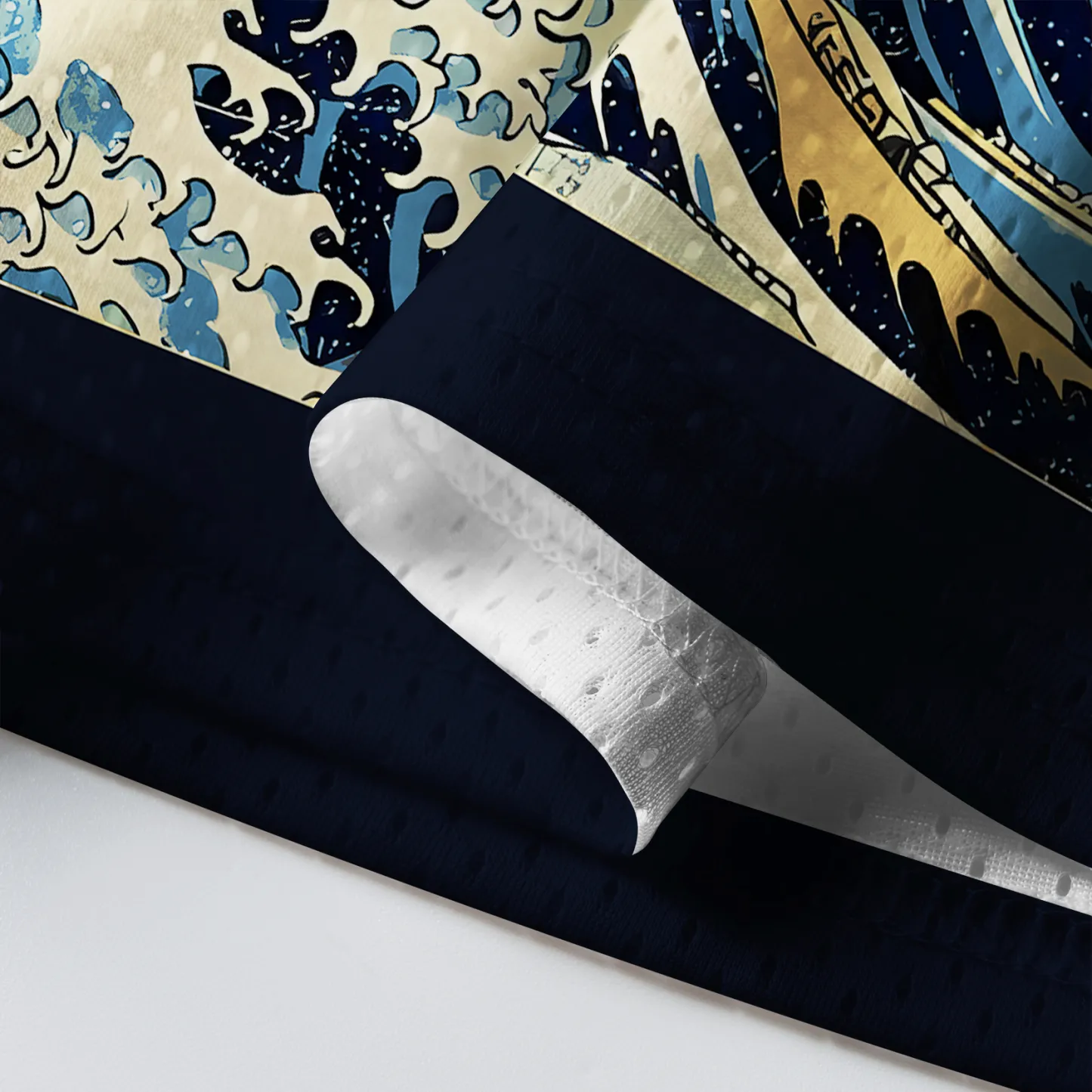 "Stay Chill"Capybara Ukiyoe Mesh Jersey