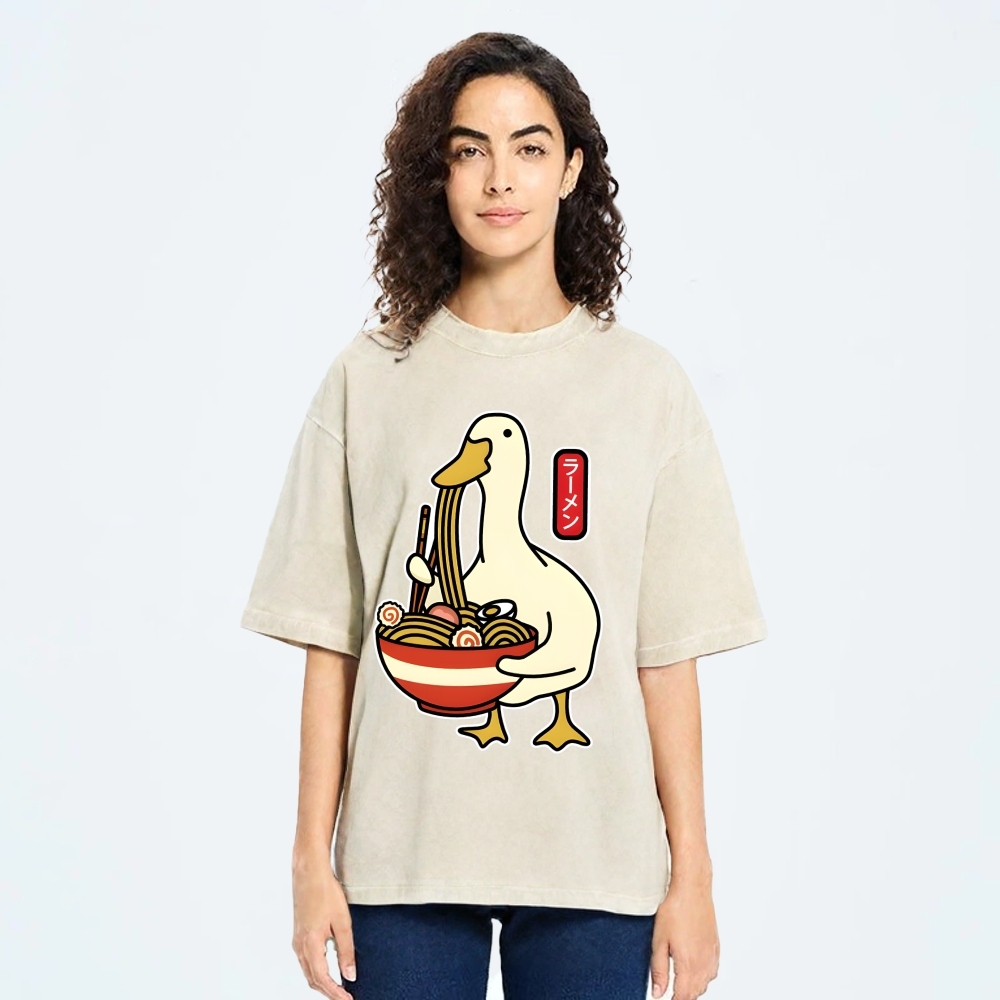 Ramen Lover Goose Washed T-Shirt