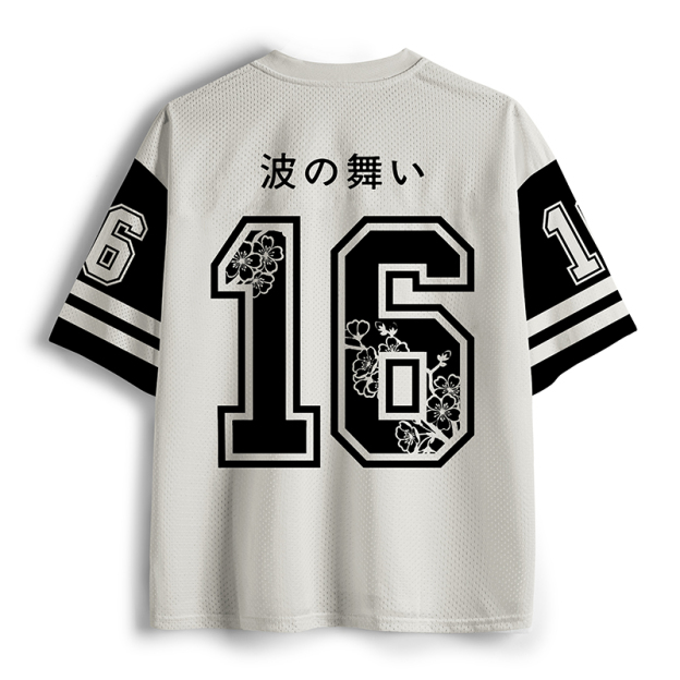 Sakura And Wave Dance Jersey Shirts