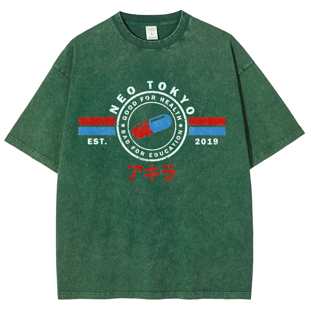 The Capsules Akira Neo Tokyo 2019 Vintage Washed T-shirt