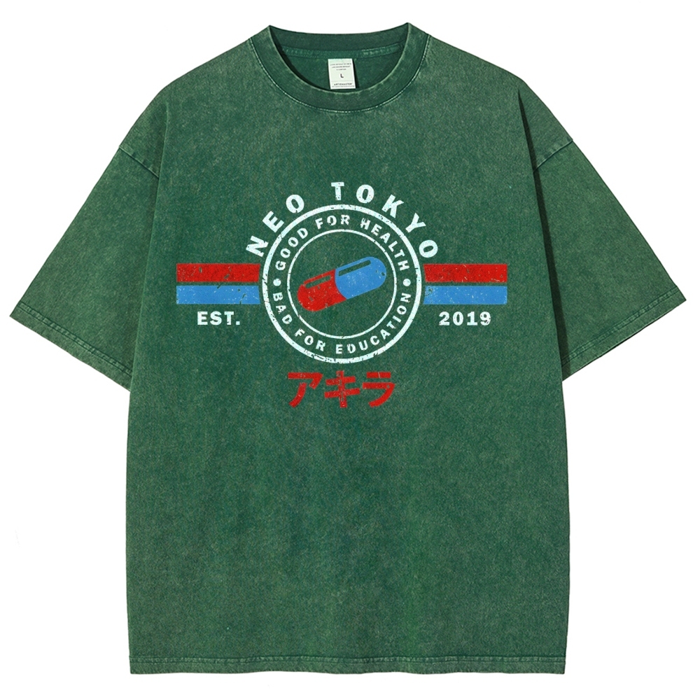The Capsules Akira Neo Tokyo 2019 Vintage Washed T-shirt