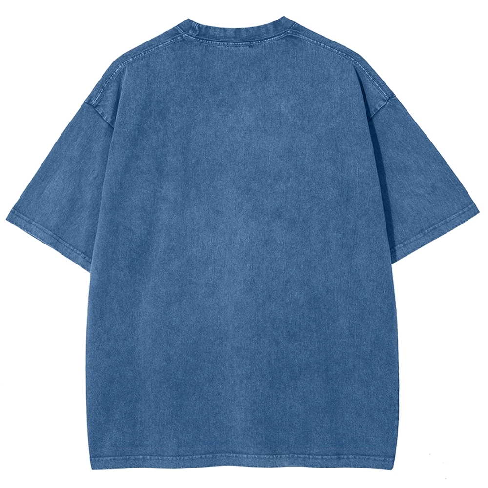 Unisex Donkey Printed Washed Tee