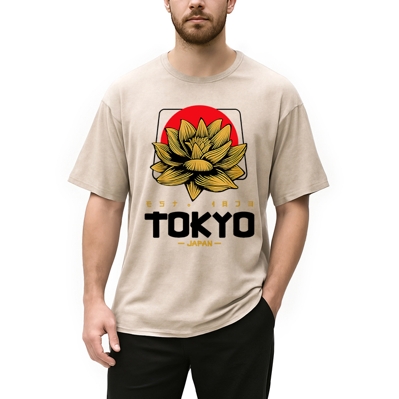 Vintage Tokyo Japan Kanji Souvenir Washed T-Shirt