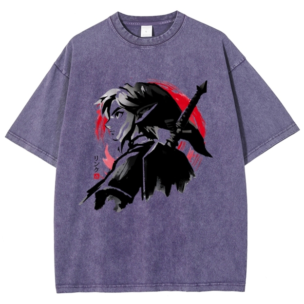 Sumi-E Swordsman Vintage Washed T-shirt