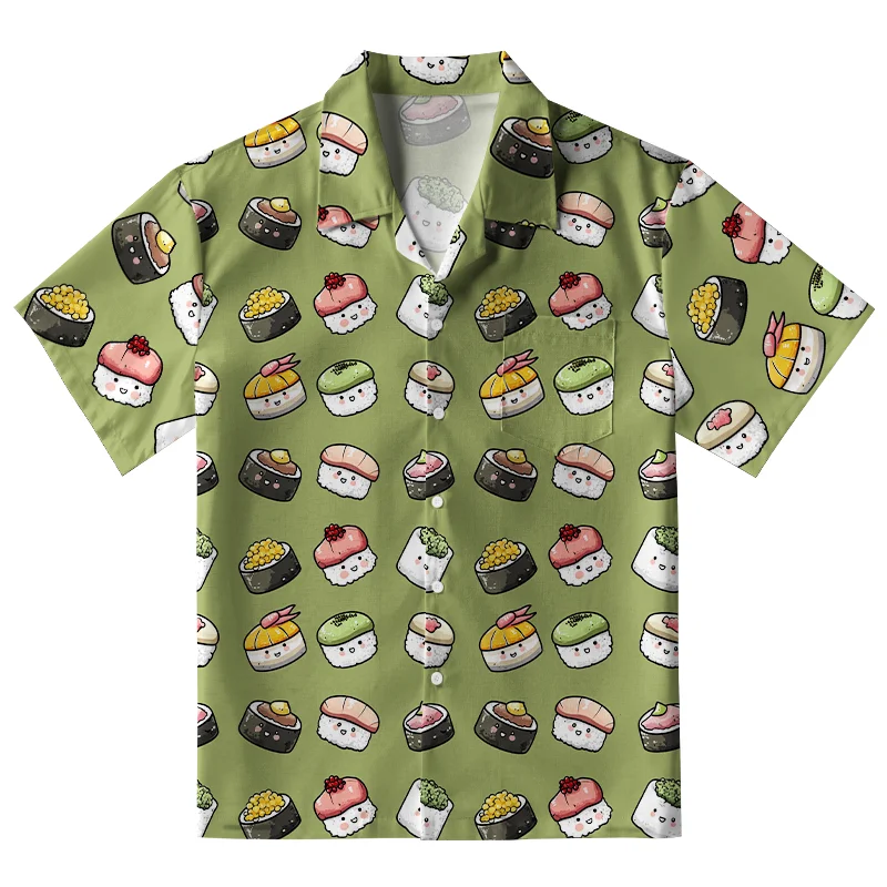  Cute Sushi Team Aloha Hawaiian Shirt