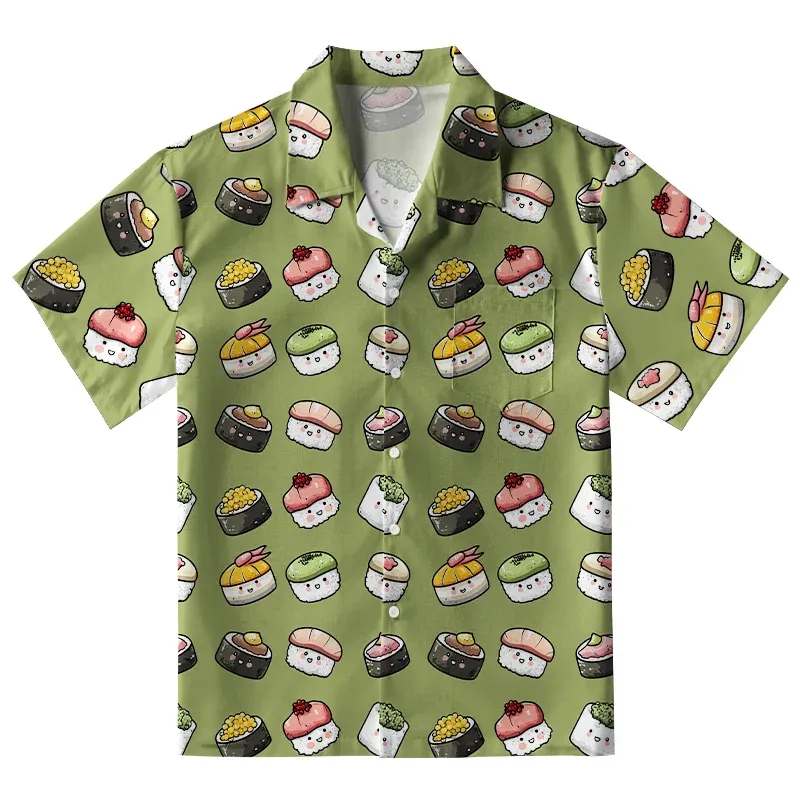 Cute Sushi Team Aloha Hawaiian Shirt