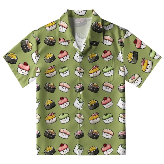  Cute Sushi Team Aloha Hawaiian Shirt