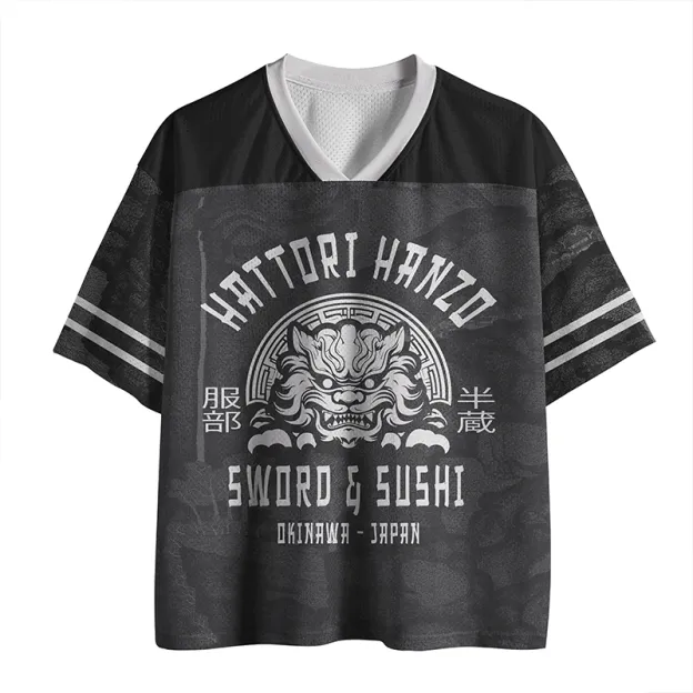 Hattori Lion Japanese Samurai Printed Jersey Shirts