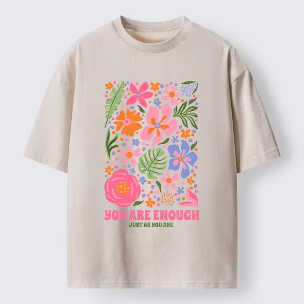 Flower Power Says You Got This Washed T-Shirt