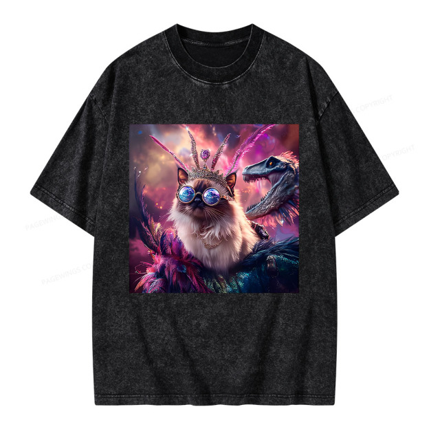 Princess Donut & Mongo Unisex Washed T-shirt