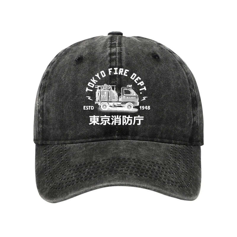 Tokyo Fire Dept Washed Cap