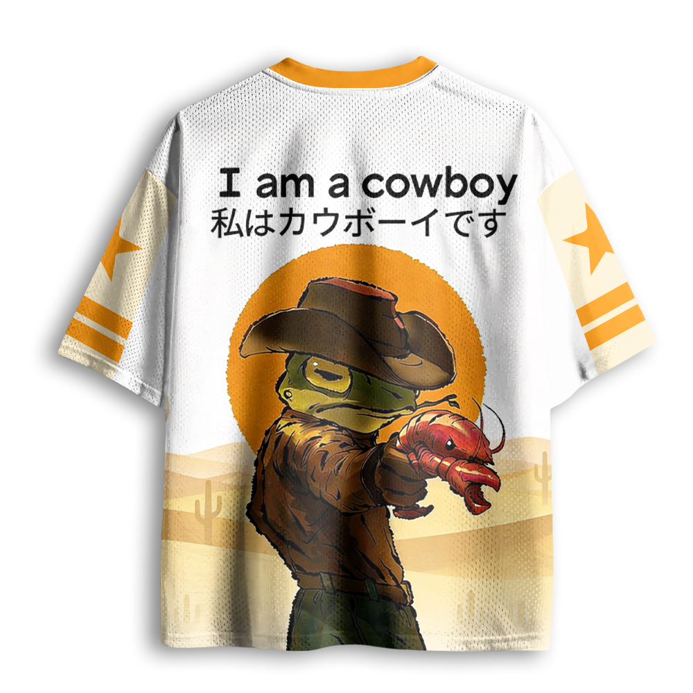 Baddiecat I Am A Cowboy Mesh Jersey