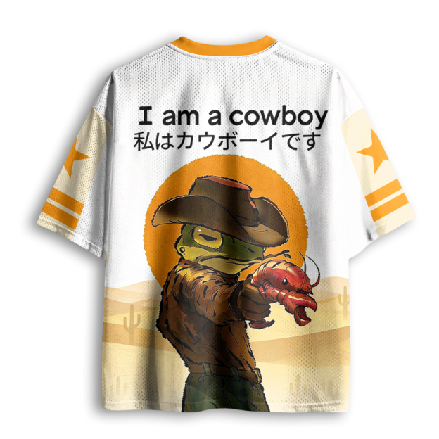 Baddiecat I Am A Cowboy Mesh Jersey
