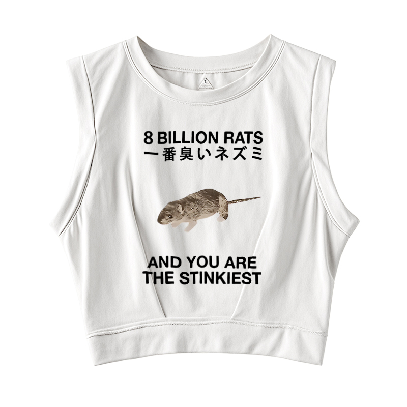  World's Stinkiest Rat Sleeveless Crop Top
