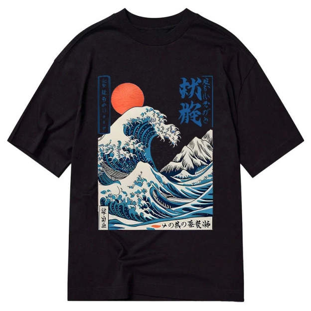 Ukiyo-e Ocean Waves Japan Classic T-Shirt