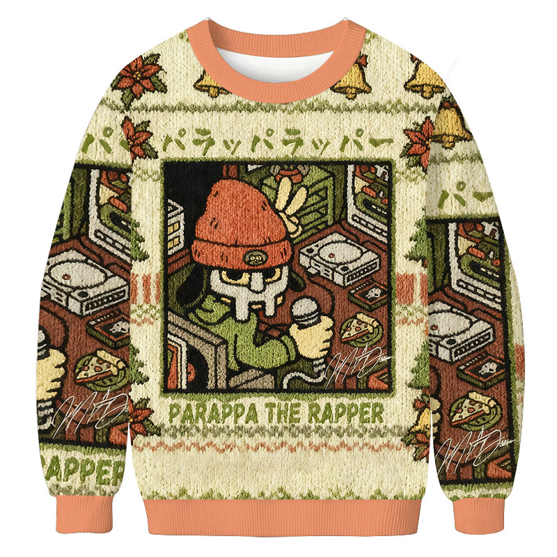 Unisex PaRappa the Rapper MF DOOM Christmas Ugly Sweatshirt