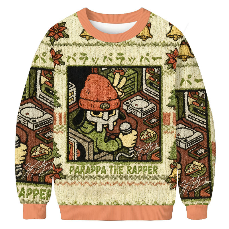 Unisex PaRappa the Rapper MF DOOM Christmas Ugly Sweatshirt