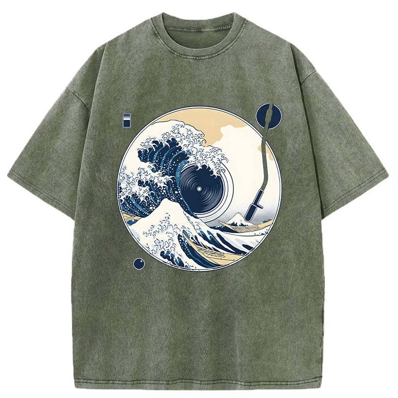 The Great Wave Off CD Washed T-Shirt