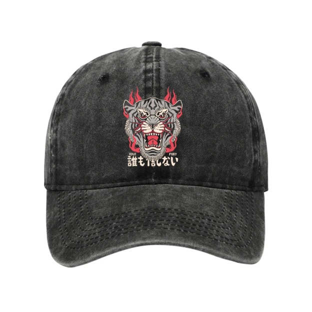  Retro Tiger Japanese Washed Cap