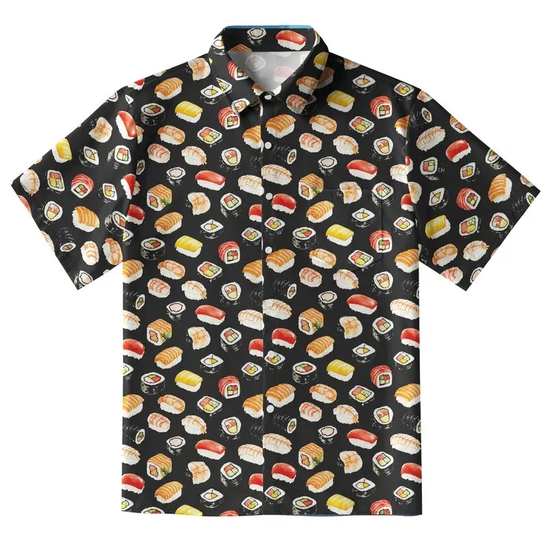 Japanese Delicious Sushi Button-up Shirt