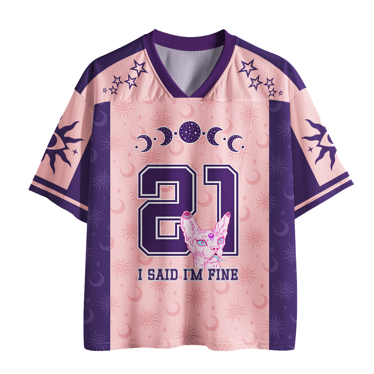 I Said I'm Fine Mesh Jersey