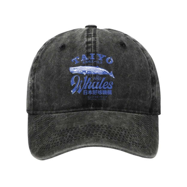  Japan Taiyo Whales Washed Cap