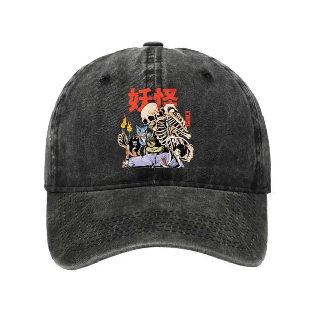 The Yokai Club Washed Cap