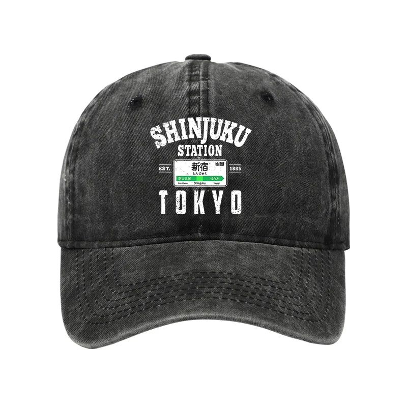  Shinjuku Station Yamanote Line Washed Cap