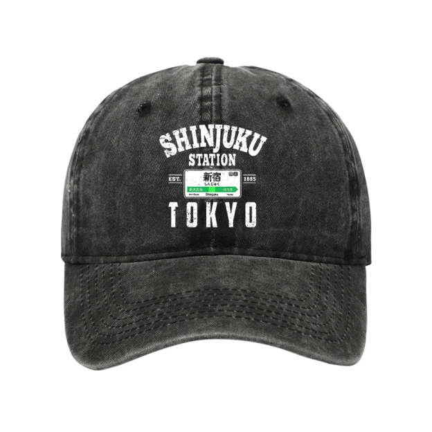  Shinjuku Station Yamanote Line Washed Cap