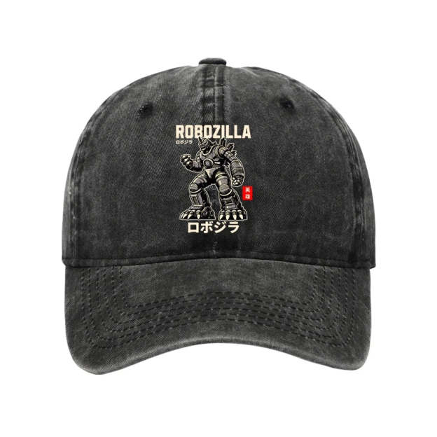  RoboZilla Manga Japanese Washed Cap