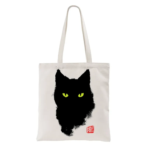  Cat Sharp Gaze Tote Bag