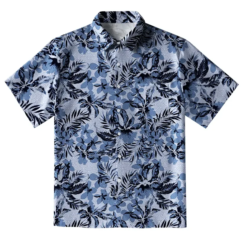 Tokyo-Tiger Floral Embrace Button-up Shirt