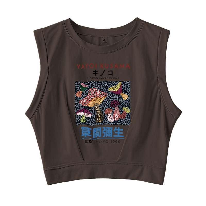  Representative Works Of Japanese Art Sleeveless Crop Top