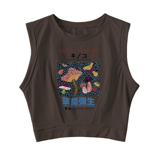  Representative Works Of Japanese Art Sleeveless Crop Top