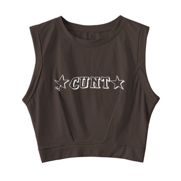  Star Count Sleeveless Crop Top