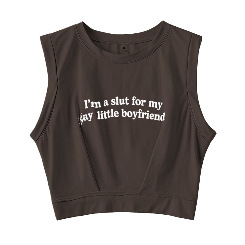  Slxt For My Gay BF Sleeveless Crop Top