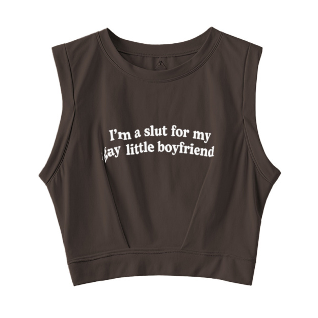  Slxt For My Gay BF Sleeveless Crop Top