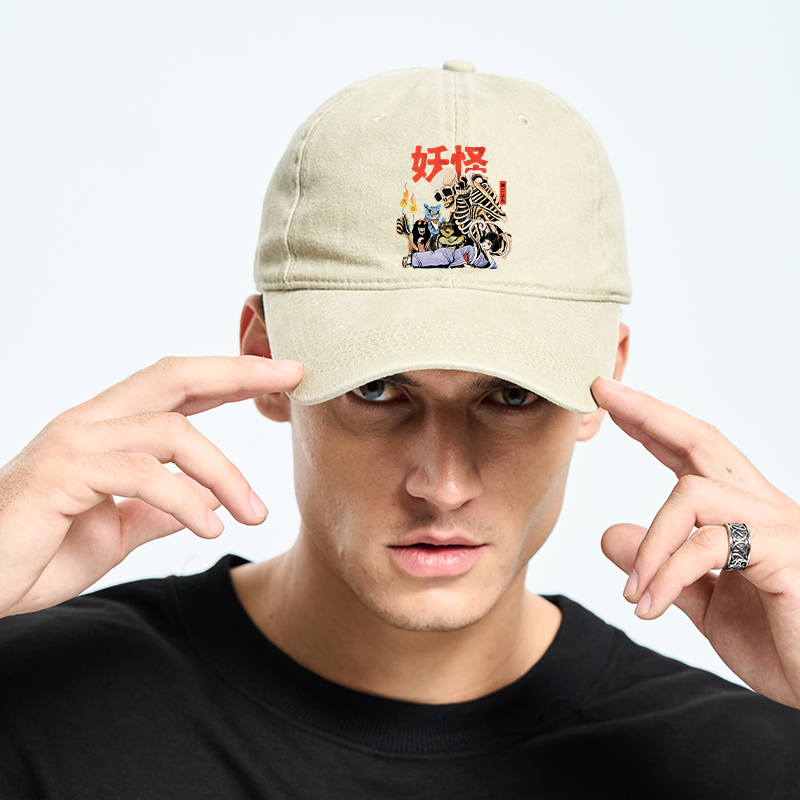  The Yokai Club Washed Cap