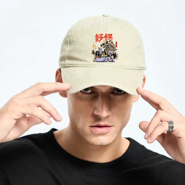  The Yokai Club Washed Cap