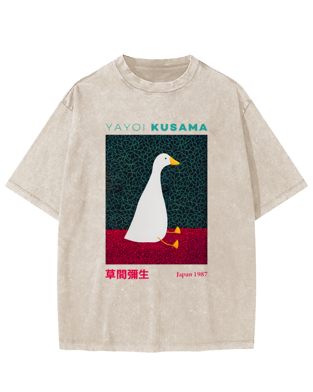 Yayoi Kusama Animal Art Vintage Washed T-shirt