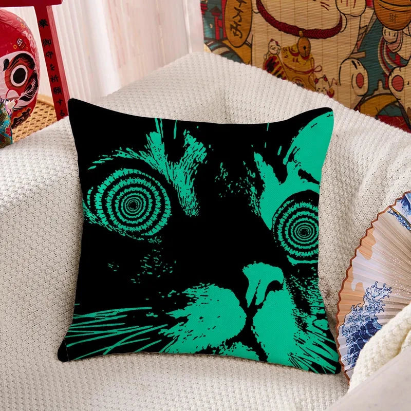 Cool Cat Japanese Cushion Pillow