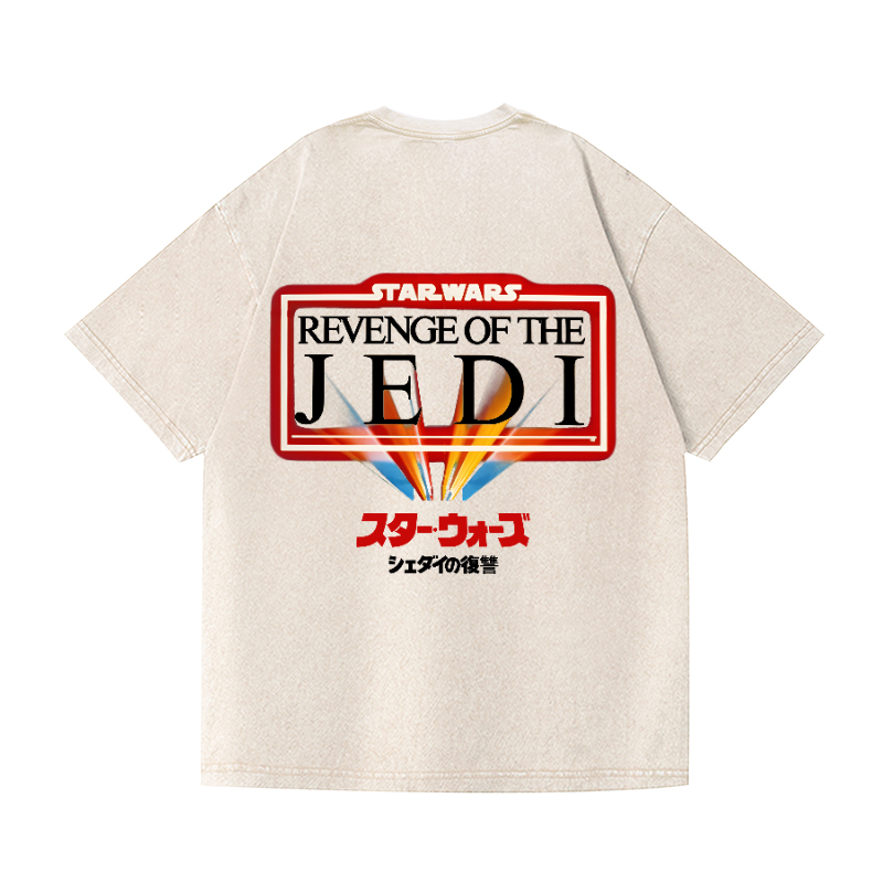 Star Wars Vintage Wash Japanese Design Back Art T-Shirt