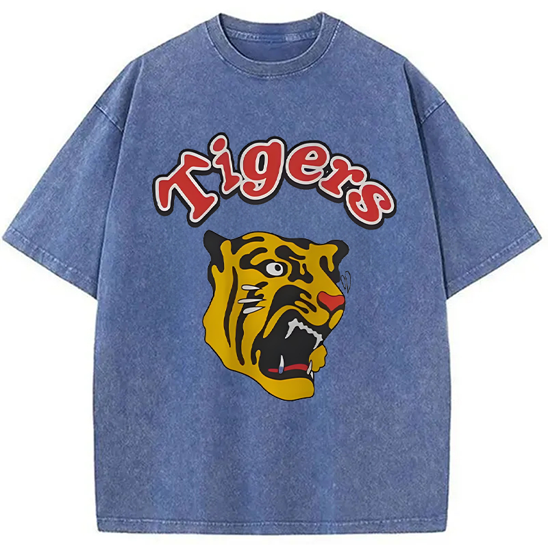 Vintage Hashin Tigers Japanese Baseball Washed T-Shirt