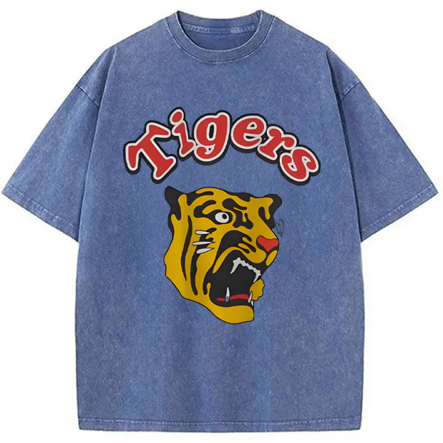 Vintage Hashin Tigers Japanese Baseball Washed T-Shirt
